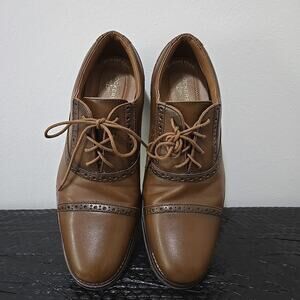 Dockers Beecham Smart Series Shoe Butterscotch Leather Men’s 10.5M w/memory foam